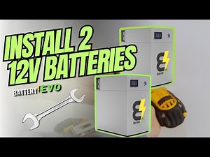 How to connect 2 of the 12V Battery Evo Lithium Iron Phosphate LFP in series for 24V output
