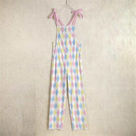 Plus Size Pastel Clown Costume, Harlequin Jester Pants, Clowncore Clothing