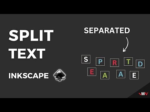 How to split text in Inkscape | Inkscape Short Tutorials