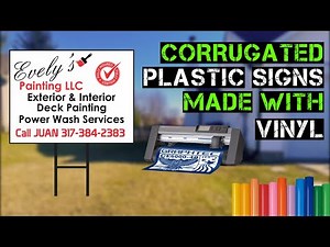 How to make corrugated signs with vinyl