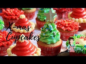 4 Christmas Cupcake Designs | Gingerbread Cupcakes Recipe