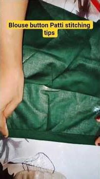 blouse button patti stitching tips #viral #short #sewing
