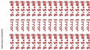 Vertical video. Program error. Code failure. Computer glitch. Red color system script distortion encryption text symbol on white abstract background.