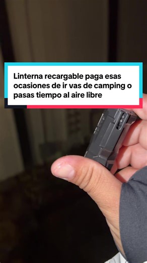 Linterna recargable paga esas ocasiones de ir vas de camping o pasas tiempo al aire libre #tiktokshopcreatorpicks #tiktokshopfinds #linterna #linternarecargable #camping