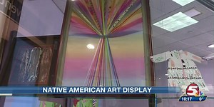 Technology meets tradition in Native American art display