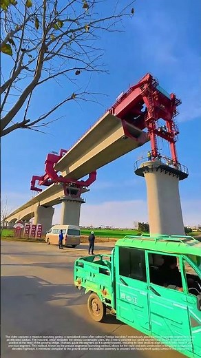 Spanning the Gap: How a Gantry Launcher Assembles a Precast Viaduct