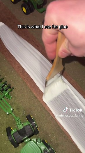Building a Dirt Road for Model Farm Display