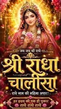 श्री राधा चालीसा 🙏 | राधा नाम की महिमा अपरंपार | Radha Chalisa | Radha Rani #radhachalisa #radha