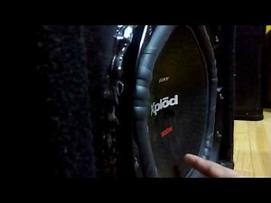 SONY Xplod 1800w subwoofer,frequency test, 100Hz-10Hz