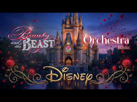 Disney Beauty and the Beast Orchestra 🌹 Romantic Music for Reading | Enchanted Castle Ambience
