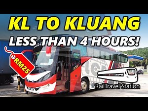 KL TO KLUANG LESS THAN 4 HOURS! (RM25😲) 🇲🇾🚌 KKKL Express KL Terminal Bersepadu Selatan (TBS)→Kluang