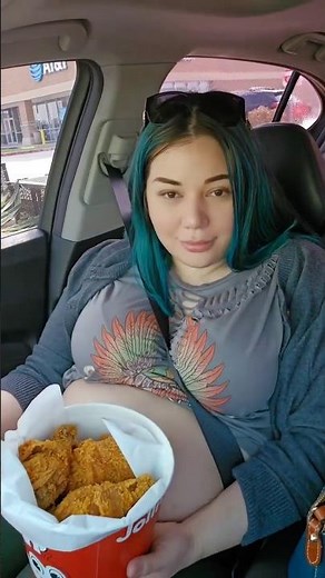 Girl Stuffing Belly 40