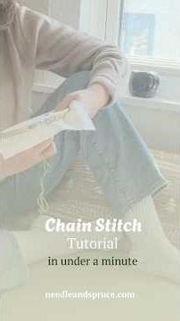 How to Do a Chain Stitch | Embroidery Stitch Tutorial (Beginner Friendly)
