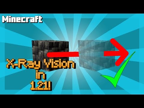 How to Get X-Ray Vision in 1.21 of Minecraft! Tutorial