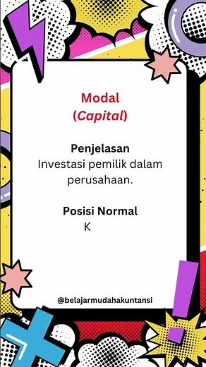 MODAL #accounting #akuntansi #akuntansidasar #istilahakuntansi