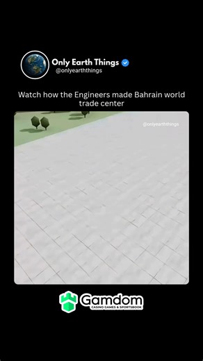 Only Earth Things | Engineers built the Bahrain World Trade Center with twin sail-shaped towers connected by three massive skybridges, each supporting a giant... | Instagram