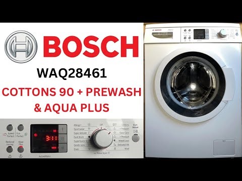 Bosch Exxcel 8 WAQ28461 Washing Machine - Cottons 90 + Prewash & Aqua Plus