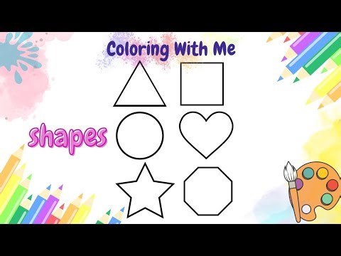 Coloring Fun Shapes for Kids | Learn Colors with Shapes