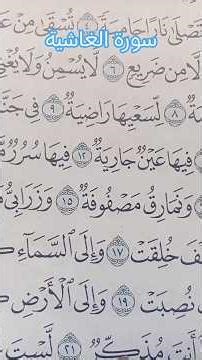 سورة الغاشية #ذكر_الله #راحة_القلب