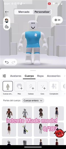 Guía para crear un avatar Made Model en Roblox