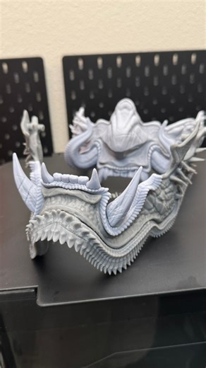 17K views · 145 reactions | Crocodile inspired Oni mask UPDATE freestyled in nomad sculpt on the m2 iPad Pro. 3D printed with @SUNLU STORE and @Chitu_Systems_Official Conjure ABS like resin. Sliced in @CHITUBOX Pro V3 and printed on the Saturn 4 Ultra 16k by @Elegoo 3D Official and the Photon Mono M7 Pro by @Anycubic Official #3dprinting #3dsculpting #nomadsculpt | Michael Wong | Facebook