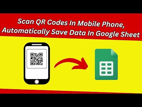 Scan QR Codes In Phone And Save Data In Google Sheet || Google Apps Script