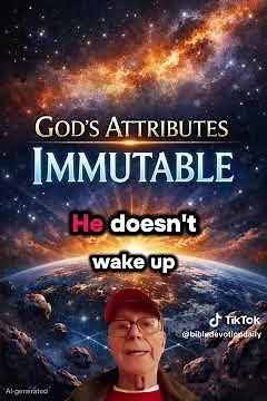God’s Immutability — God never changes — and that’s not a limitation, it’s perfection.