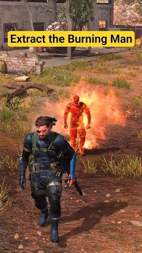 How to defeat the Burning Man Easily in MGSV #metalgearsolid #mgsv