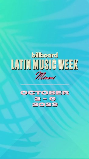 1K views | Billboard Latin Music week is BACK!  Get your tickets for #BillboardLatinWeek now at billboardlatinmusicweek.com | Billboard Latin | Facebook