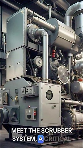 Do You Know 🤔“What is a Scrubber System on a Ship? #ShipScrubber #MarineTechnology #CleanShipping