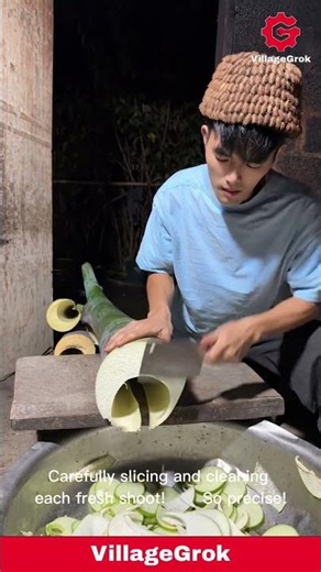 Preparing Bamboo Shoots: Traditional Asian Cooking Ingredient