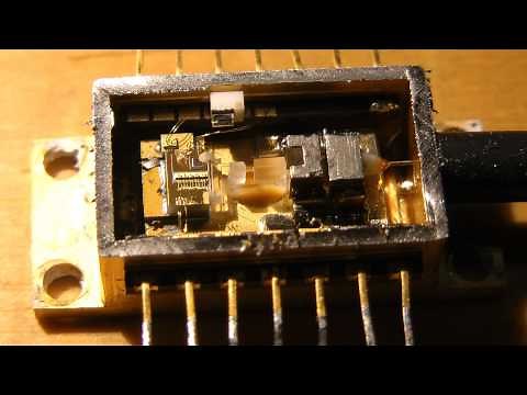 500mW VBG stabilized fiber optic laser module teardown