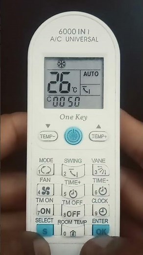 ✅ How to program UNIVERSAL CONTROL 📱 for SPLIT air conditioning (My known air conditioning code 😀)