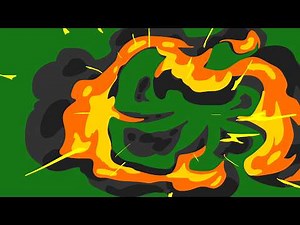 4K Explosion Effect 💥 (Green Screen) | Cartoon Blast & Fire Burst VFX | #DunggPhoenix_Effect 💚