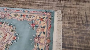 Chinese Art Deco Peking Rug 90 Line Wool Hand Knotted Rug Aubusson Chinese Rug Size 4'×6' Oriental Rug Aqua Green Colors Chinese Rug - Etsy