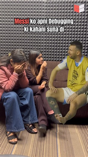 Coding Blocks on Instagram: "Pov: Messi ko apni debugging ki story sunadi [Messi, Messi India Tour, Coding, Debugging, Coder, Programmer, Developer, Tester] #messi #coding #debugging #programmer #bugs"