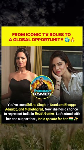 TV Actress To Global Stage 🌍🔥 | Shikha Singh In Beast Games!#BeastGames