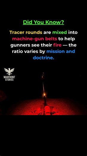 How Gunners Actually Track Their Fire in Combat #military #tracer