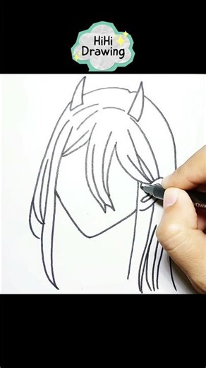 Draw Power Easily #power #chainsawman #anime #draw #hihidrawing #drawing