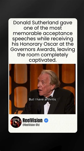 Donald Sutherland's Unforgettable Oscar Speech Moment