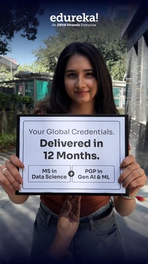 Edureka! on Instagram: "Why take 2 years when 1 is all you need? Fast-track your future with MS in Data Science + PGP in Gen AI & ML- Link In Bio Two powerful credentials. One accelerated journey. Built for careers that won’t wait. : : #LearnWithEdureka #GenAI #DataScience #FutureReady #RidiculouslyCommitted"