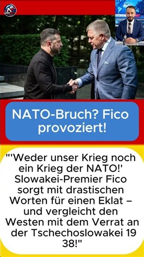 Fico Provokes NATO Breach! | #RobertFico #Slovakia #UkraineWar #NATO #Russia #Article5