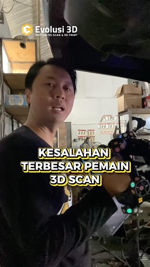 Stop! Jangan asal scan kalau nggak mau hasilnya berantakan. #tips #3dscanning #simpel #global #3d