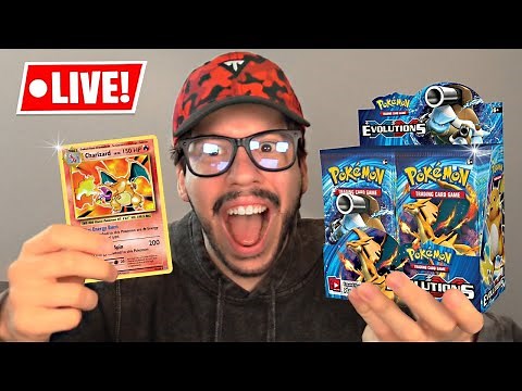 Opening 216 Pokemon Packs for Original Charizard! (Live Stream)