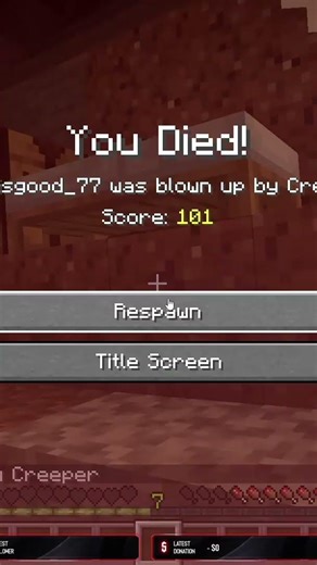 blown up by creeper 😂💔 | #voidz_070 on #Twitch