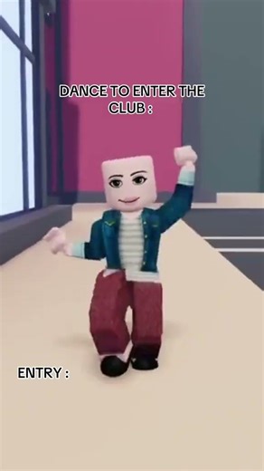 ROBLOX DANCE TO ENTER THE CLUB #roblox #shorts #funny