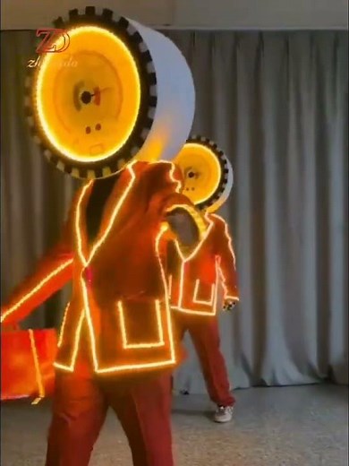 Pro Performer’s Choice: LED Glowing Costume for Unforgettable Shows#halloween #glowingperformance