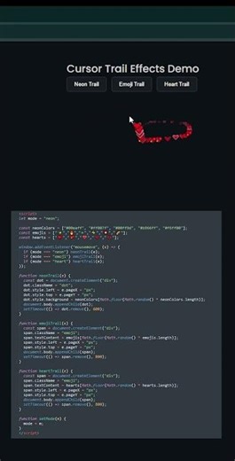 Which Cursor Trail You Like? Neon ✨ | Emoji 😍 | Heart ❤️Comment your favorite! 👇