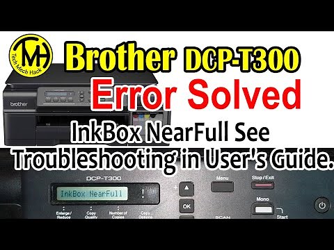 Brother Printer Error "InkBox NearFull See Troubleshooting in User's Guide" Solved with secret code.
