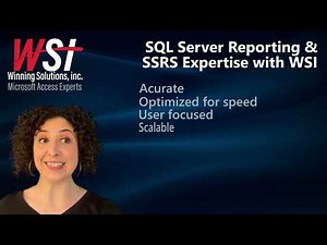 SQL Server Reporting & SSRS Expertise with WSI